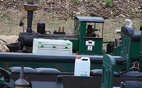 Lokomotiva v zbavnm parku Olympia.