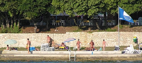 Naturistický kemp - pláž